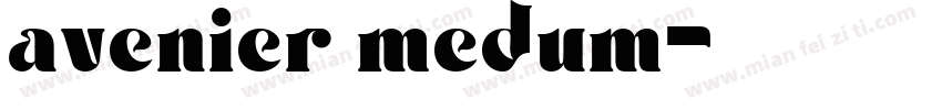 avenier medum字体转换